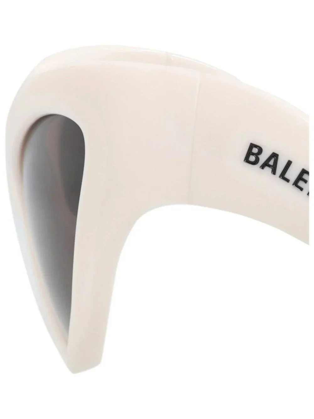 New Balenciaga Women's Sunglasses Cat Eye Bio Injection Frame Ivory Ivory Grey